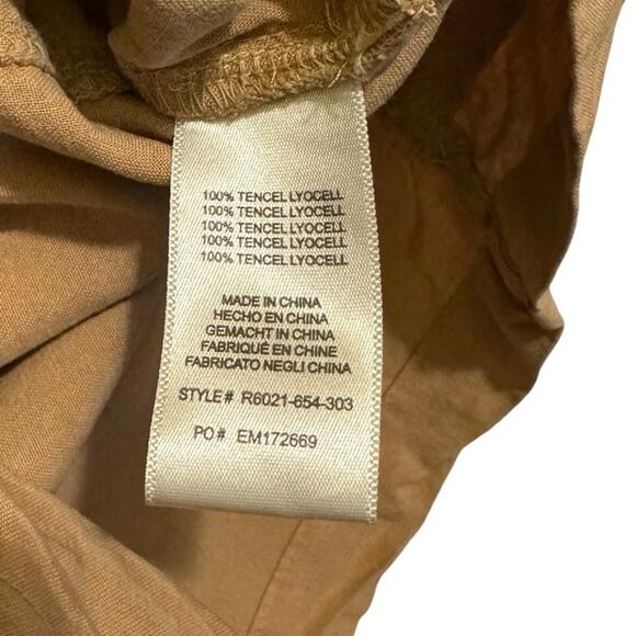 Cloth & Stone Utility Romper Womens Small brown warm honey Jay Collared jumper - Picture 5 of 7